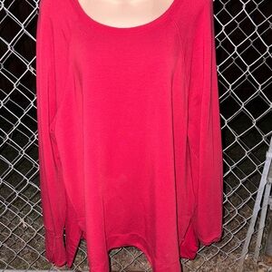 Athleta Essence Flow, Women's Red Long Sleeve Top NWOT